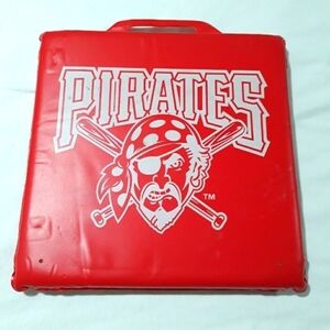Vintage 2001 Pittsburgh Pirates Logo Seat Cushion in Red Color
